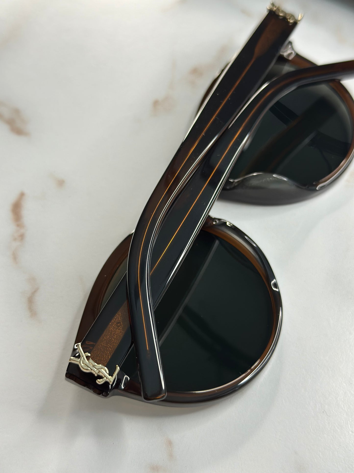 Pre-owned Saint Laurent Brown acetate sunglasses