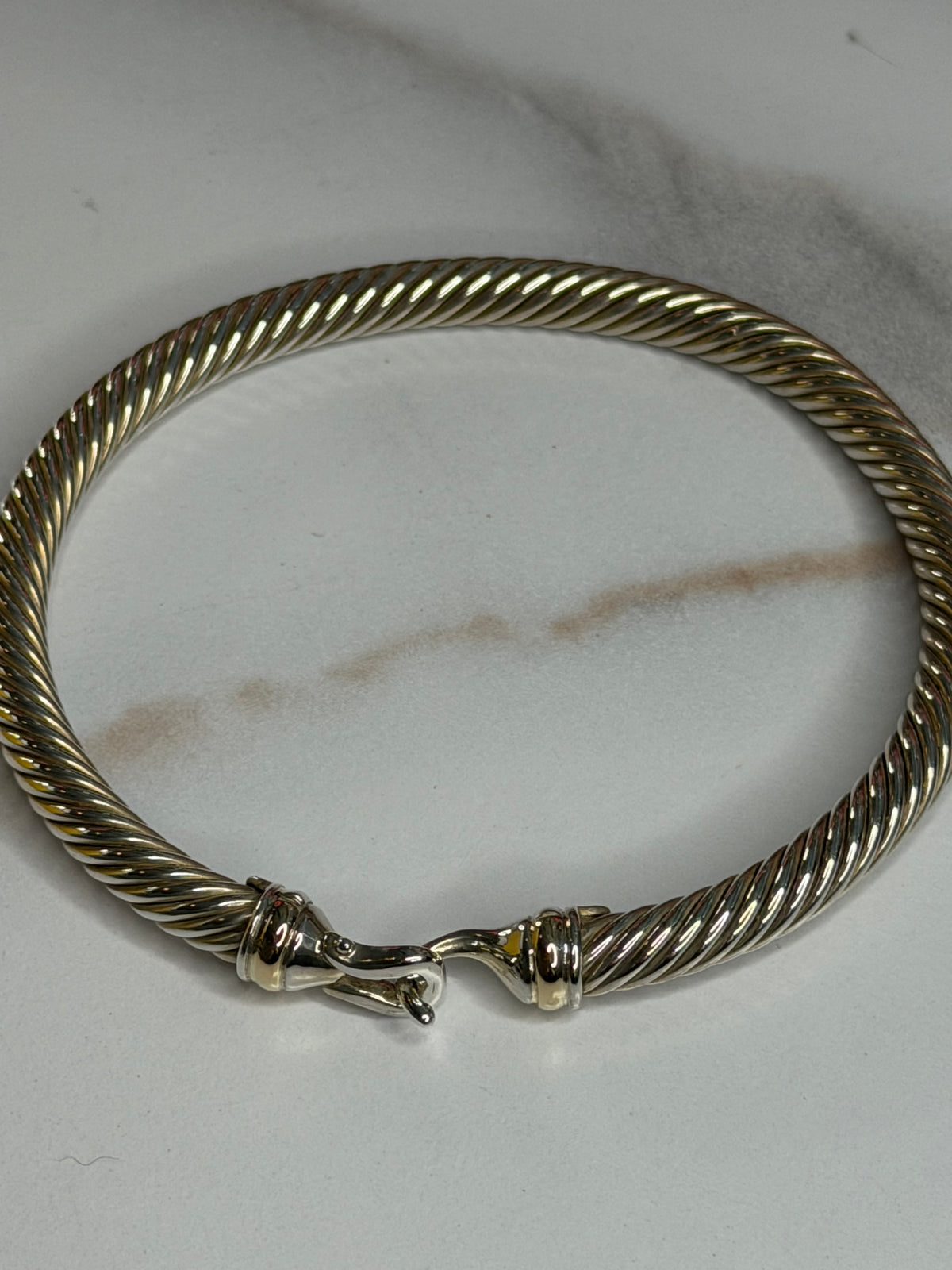 Pre-owned David Yurman Buckle Bracelet in Sterling Silver