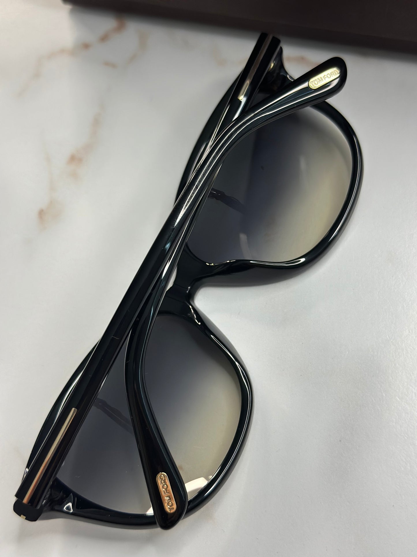 Pre-owned Tom Ford black acetate sunglasses