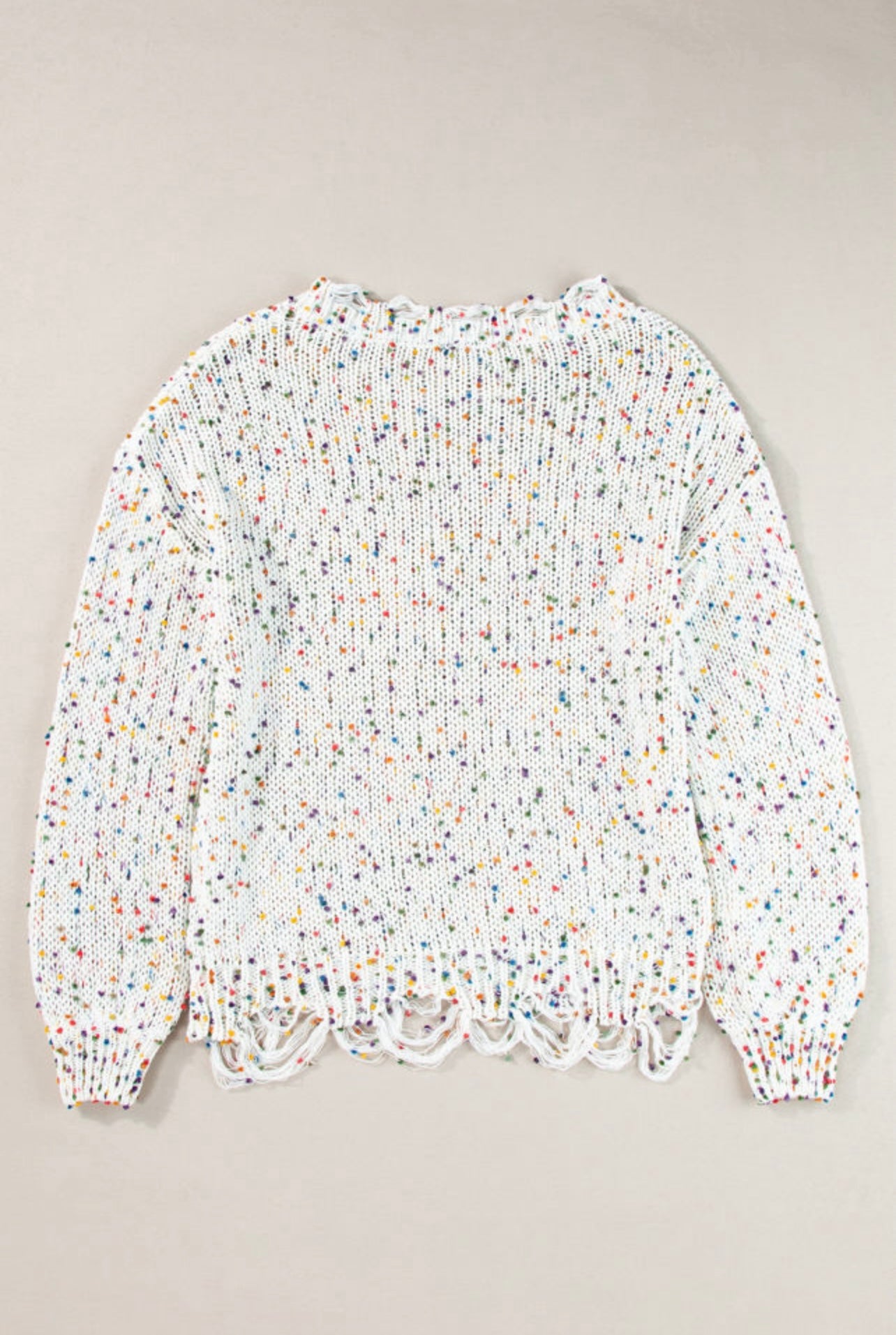 Confetti Distressed Sweater