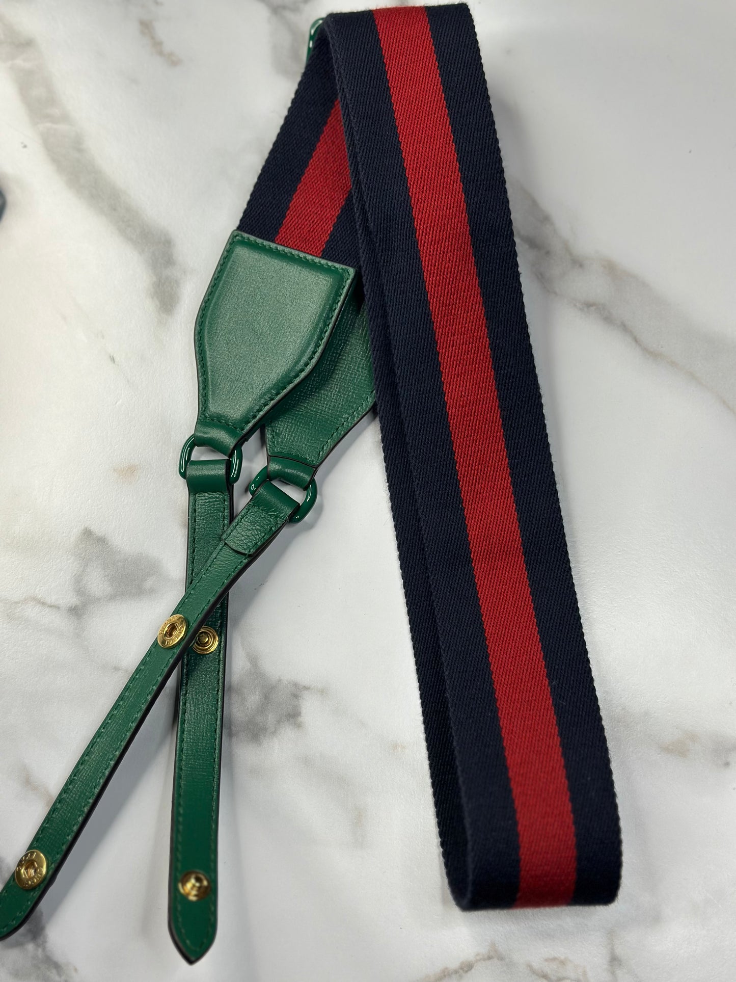 Pre-owned Gucci Emerald Green 1955 Mini Horsebit Bag w/ Web Strap