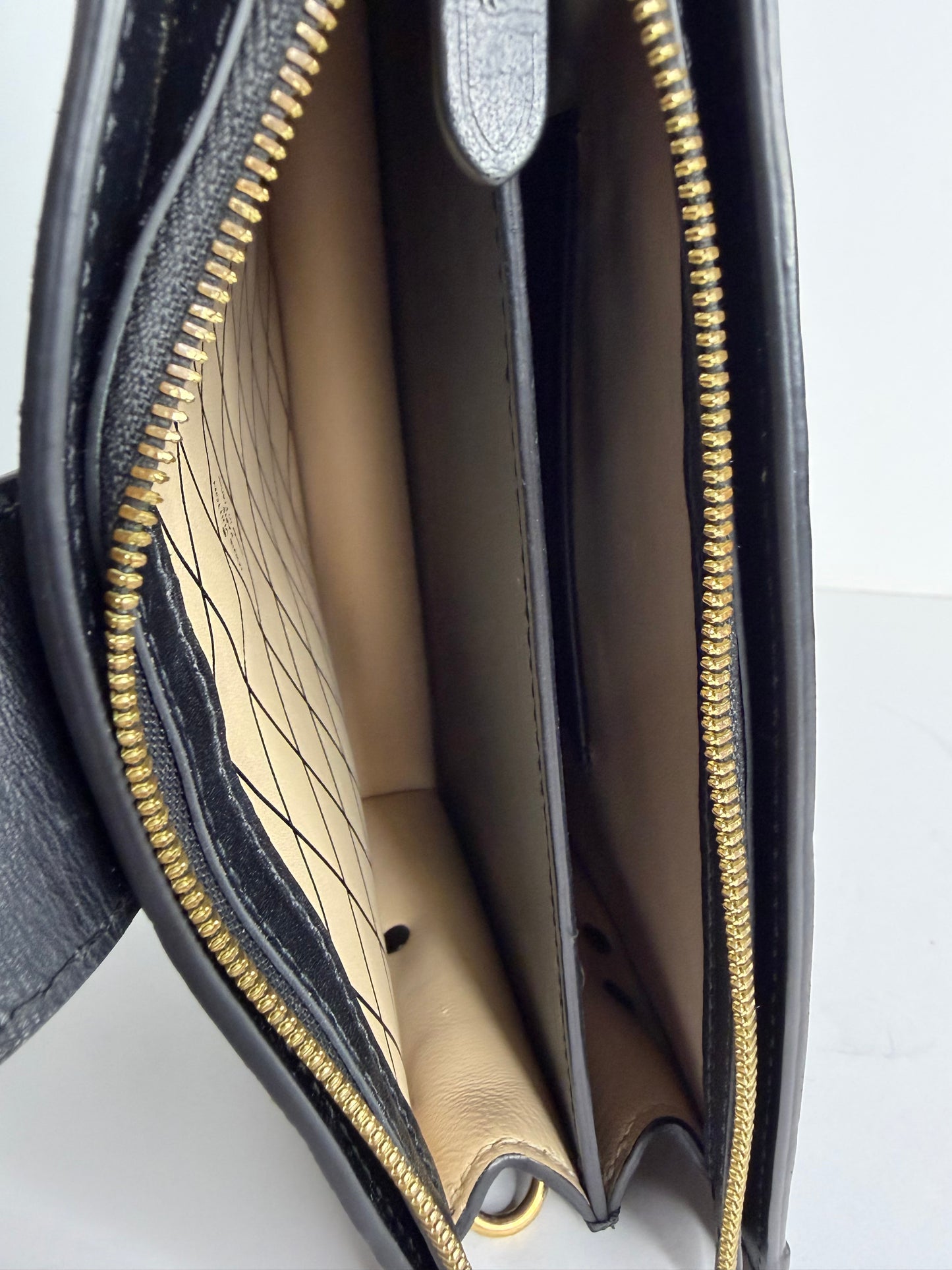 Pre-owned Louis Vuitton Trunk Clutch in black Epi leather with gold-tone hardware crossbody
