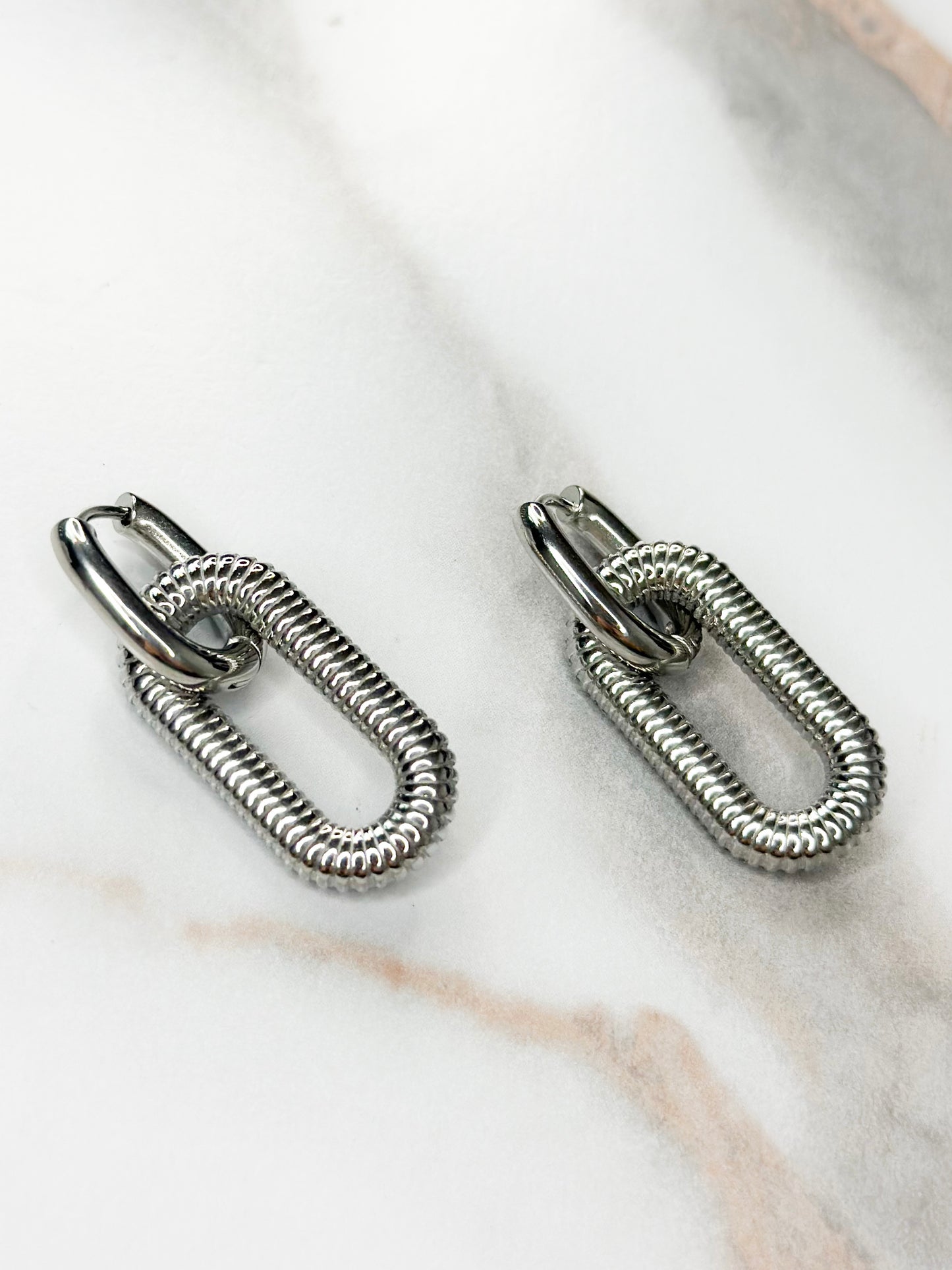 The New Yorker Textured SLV Earrings