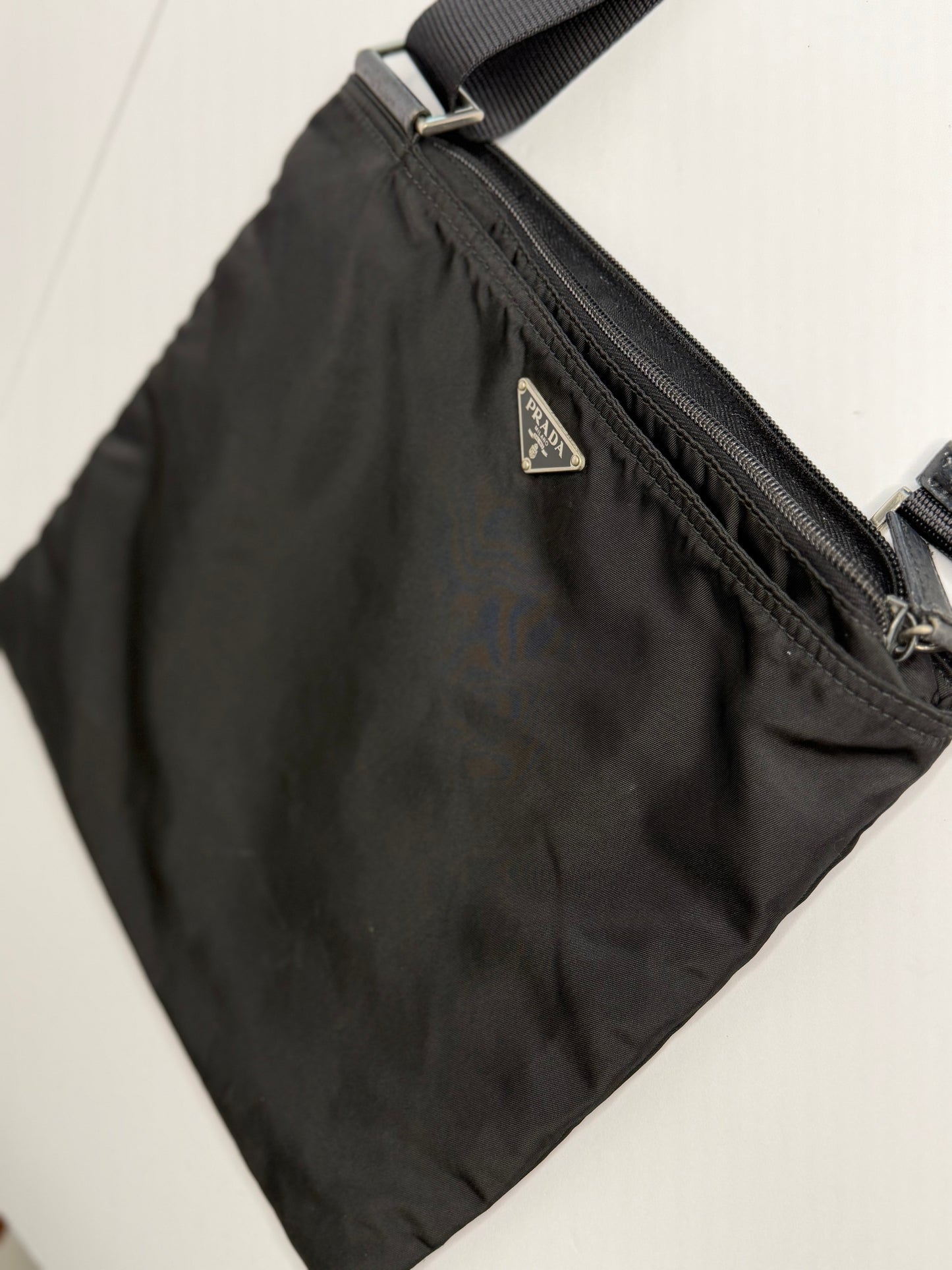 Pre-owned Prada black nylon M crossbody