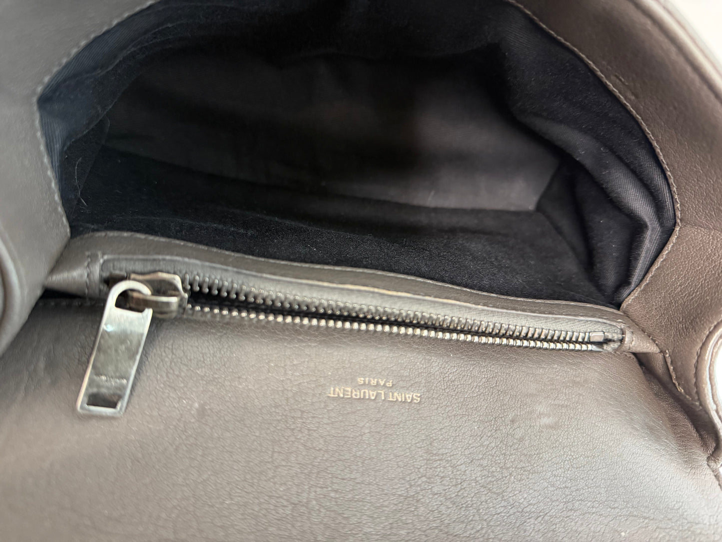Pre-owned Saint Laurent Gray college bag Crossbody