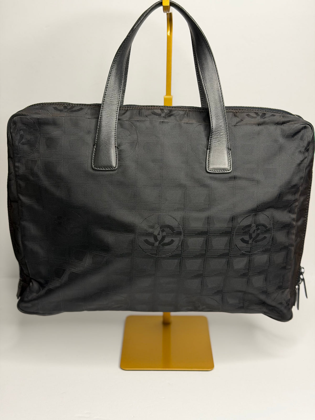 Pre-owned Chanel travel ligne nylon briefcase tote