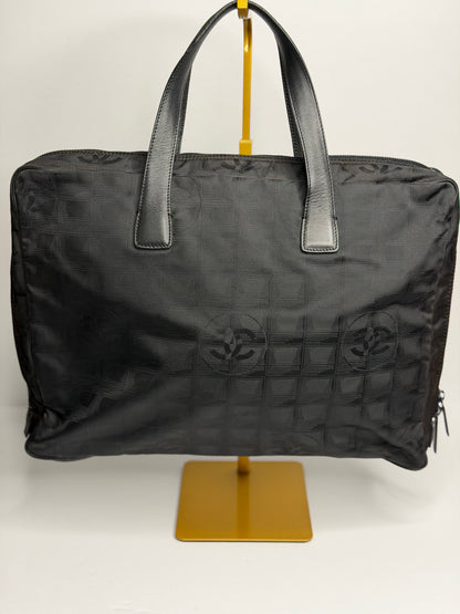 Pre-owned Chanel travel ligne nylon briefcase tote