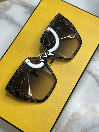 Pre-owned Fendi FF logo sunglasses