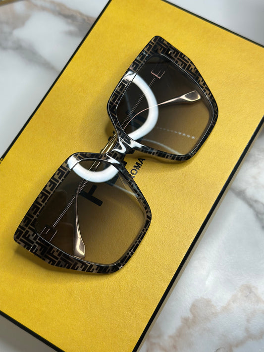 Pre-owned Fendi FF logo sunglasses