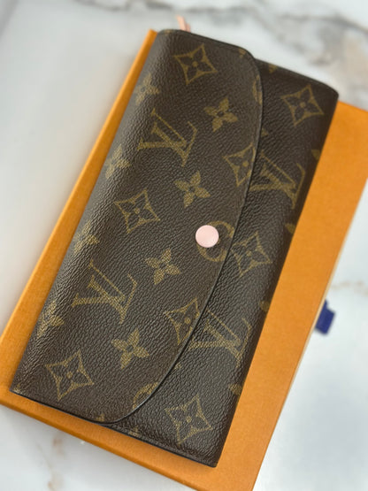 Pre-owned Louis Vuitton monogram canvas Emilie wallet