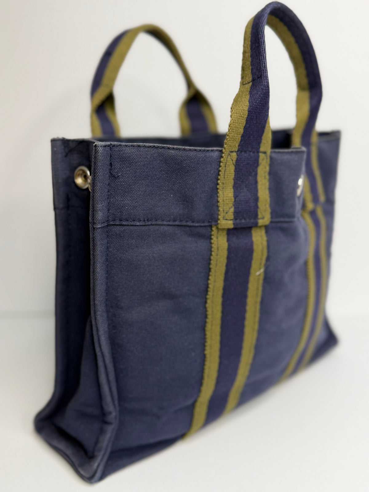 Pre-owned Hermes Toile Fourre-Tout PM