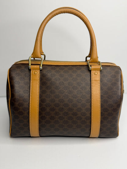 Pre-owned Celine Macadam canvas  Mini Boston bag