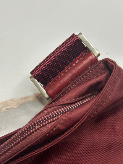 Pre-owned Prada Nylon burgundy large crossbody