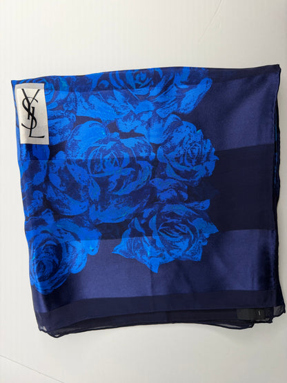 Pre-owned Yves Saint Laurent Silk Scarf
