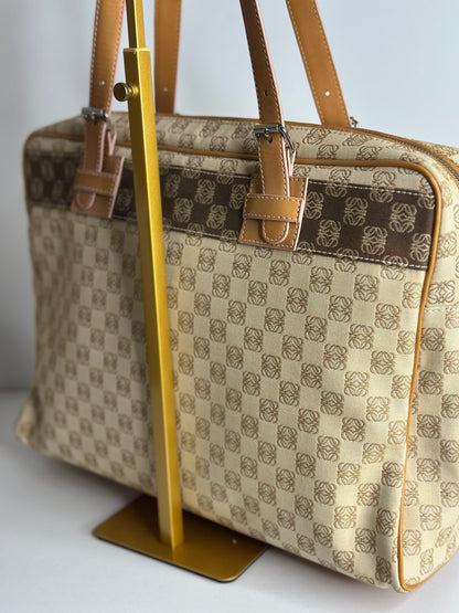 Pre-owned Loewe vintage anagram canvas tote