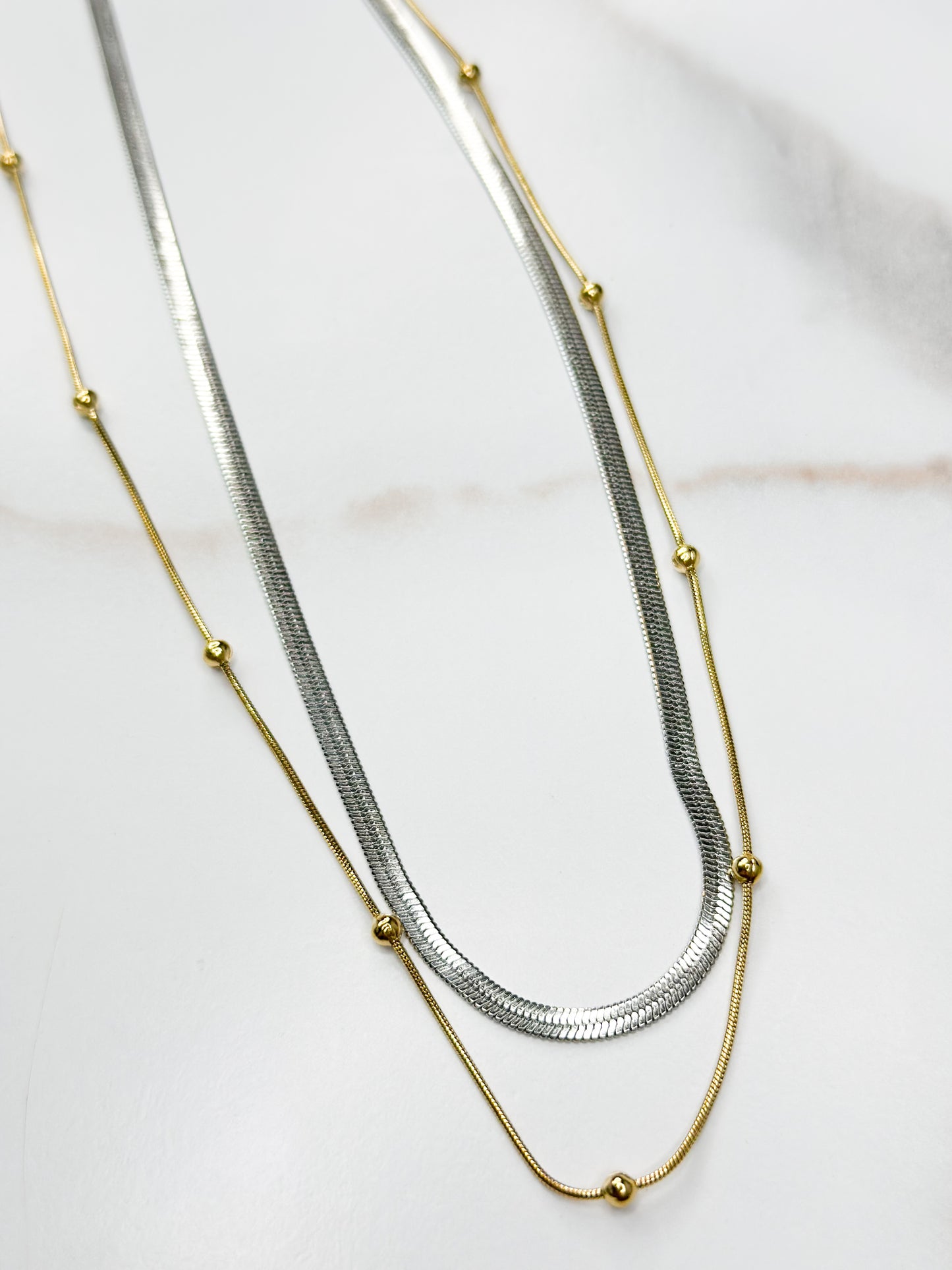 Fiona Two tone necklace