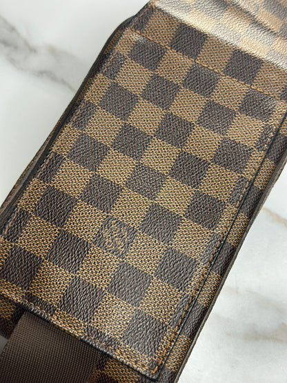 Pre-owned Louis Vuitton Damier Ebene Canvas Geronimo belt bag