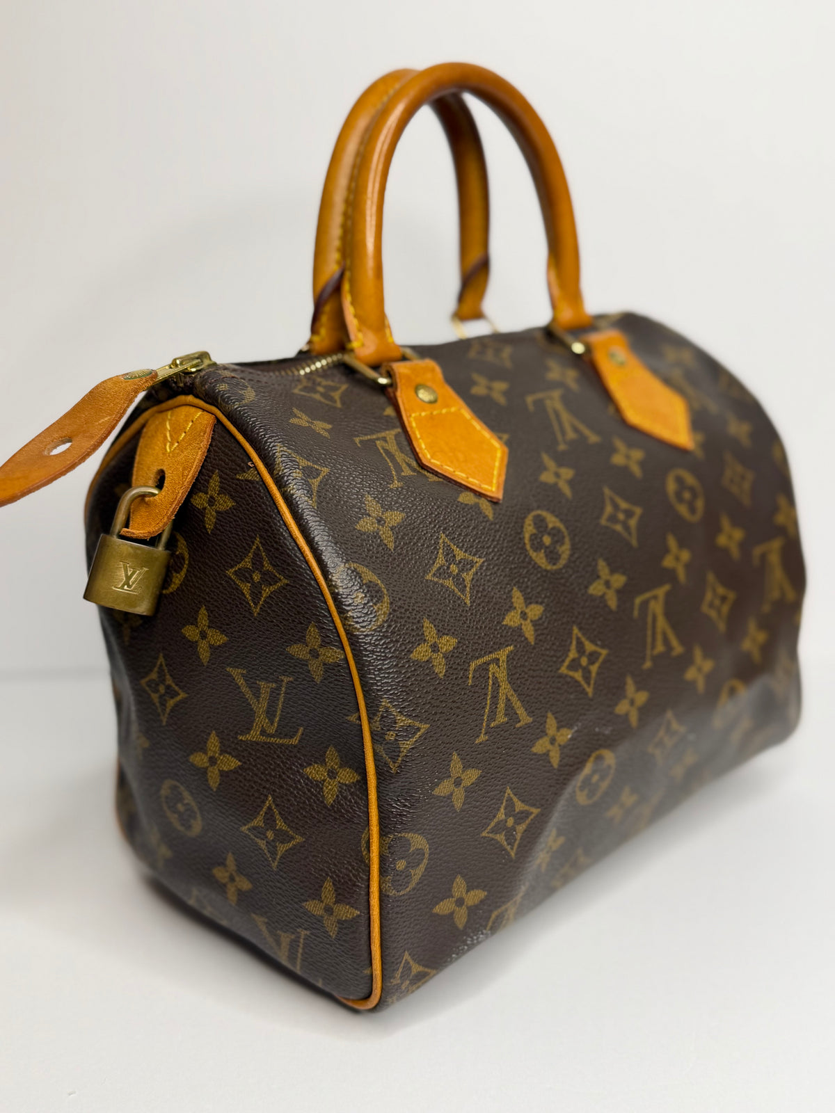 Pre-owned Louis Vuitton monogram canvas speedy 25 Boston bag