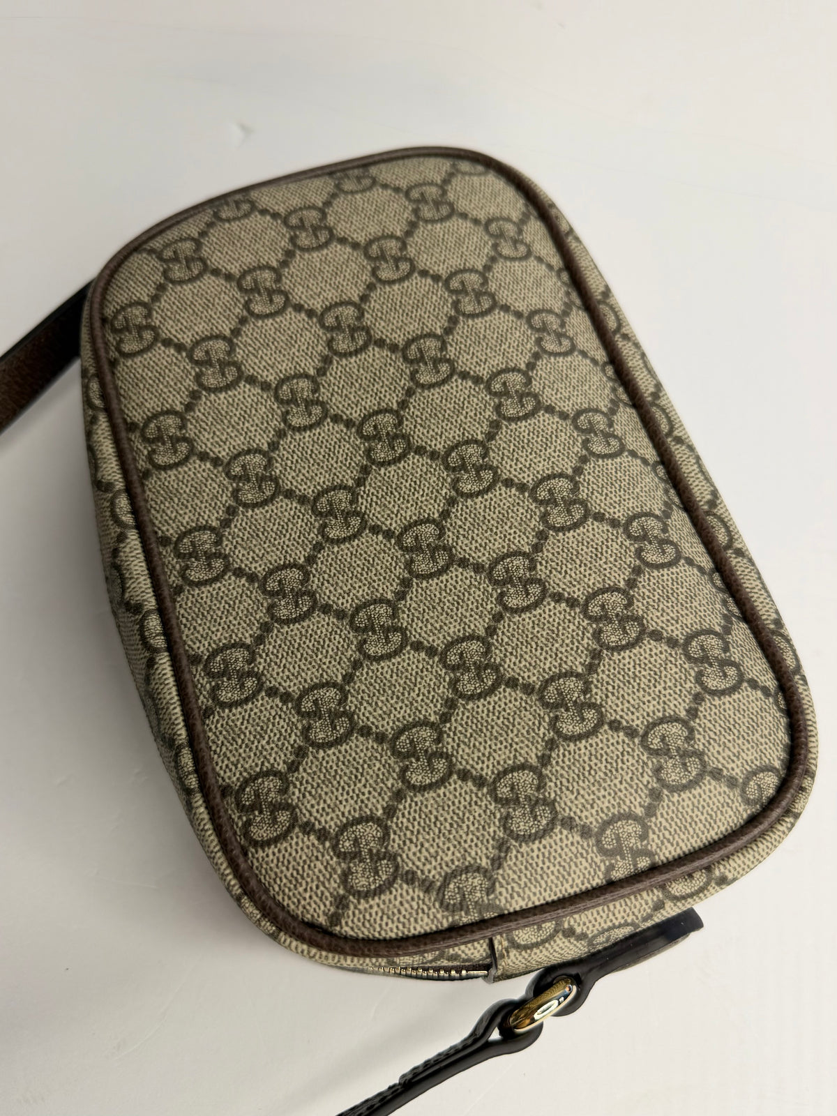 Pre-owned Gucci Ophidia supreme canvas small camera bag crossbody