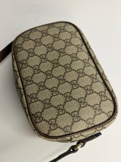 Pre-owned Gucci Ophidia supreme canvas small camera bag crossbody