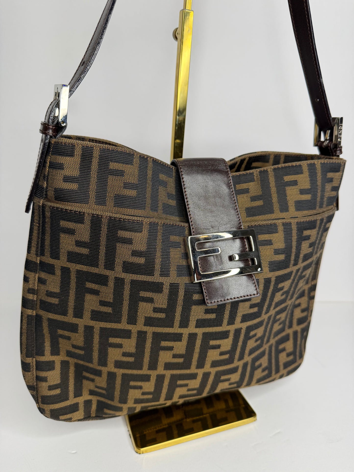 Fendi Zucchino Mamma baguette shoulder bag