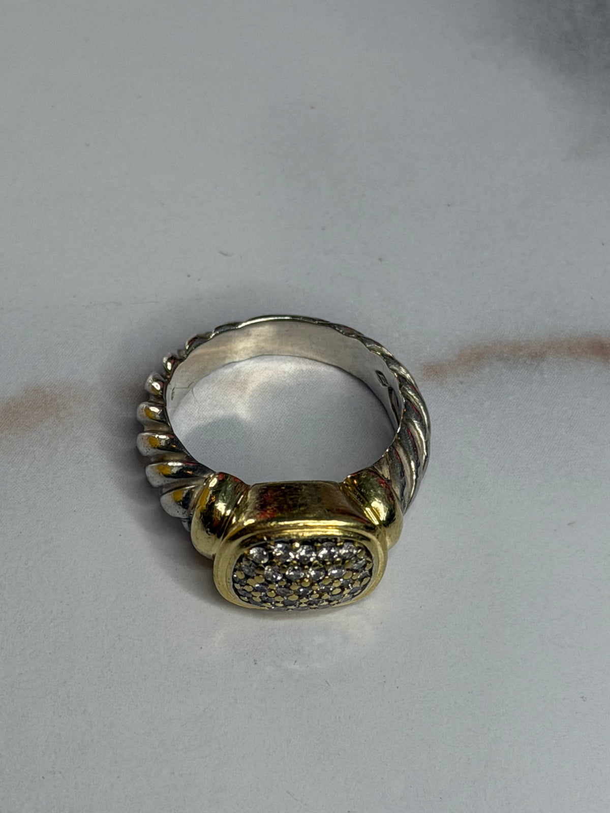 Pre-owned David Yurman Diamond Noblesse ring