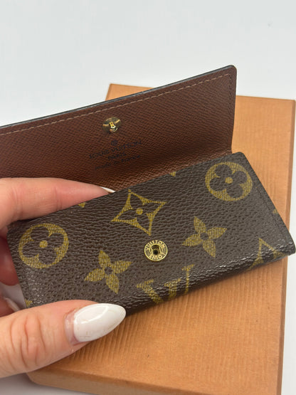 Pre-owned Louis Vuitton monogram canvas Multicles four key holder