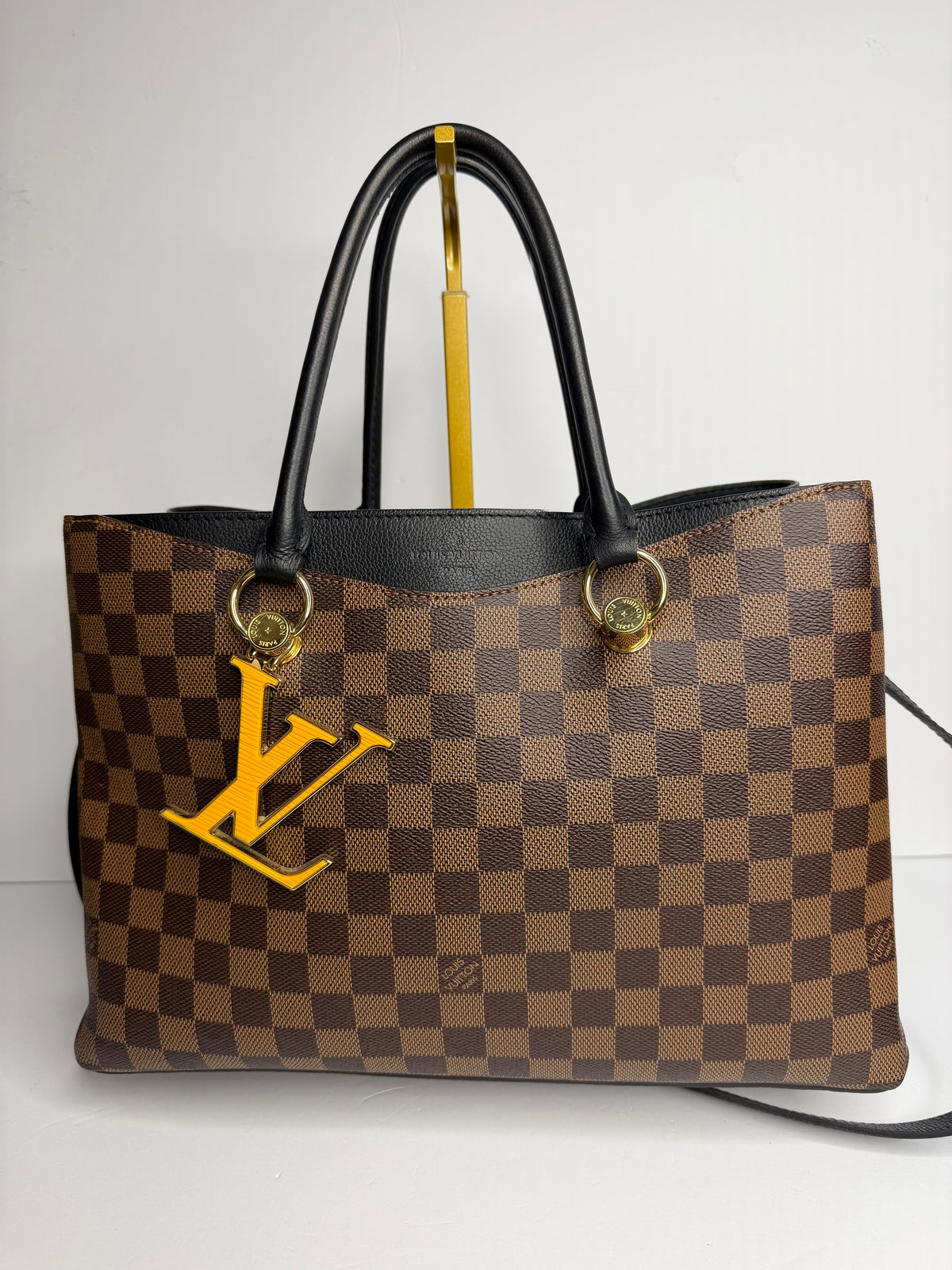 Pre-owned Louis Vuitton Damier Ebene LV Riverside Two Way Tote ()