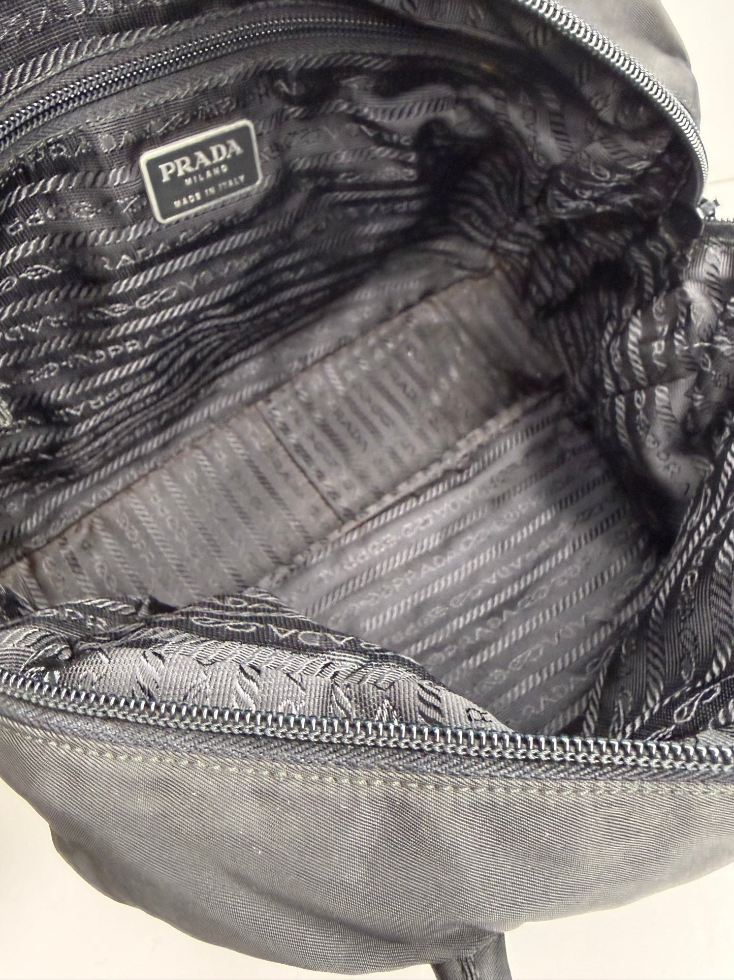Pre-owned Prada Tessuto Black Nylon Tote