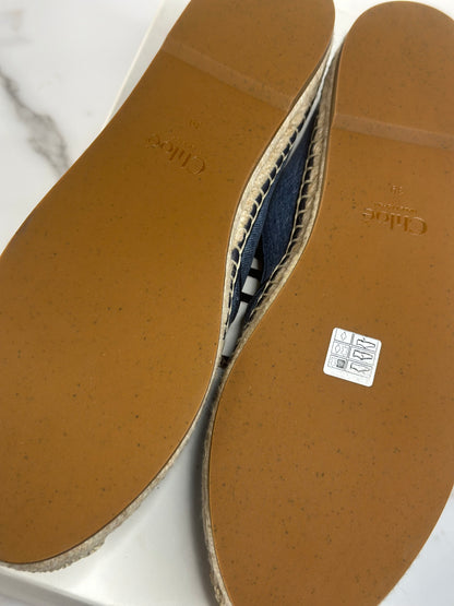 Pre-owned Chloe denim espadrilles size 9