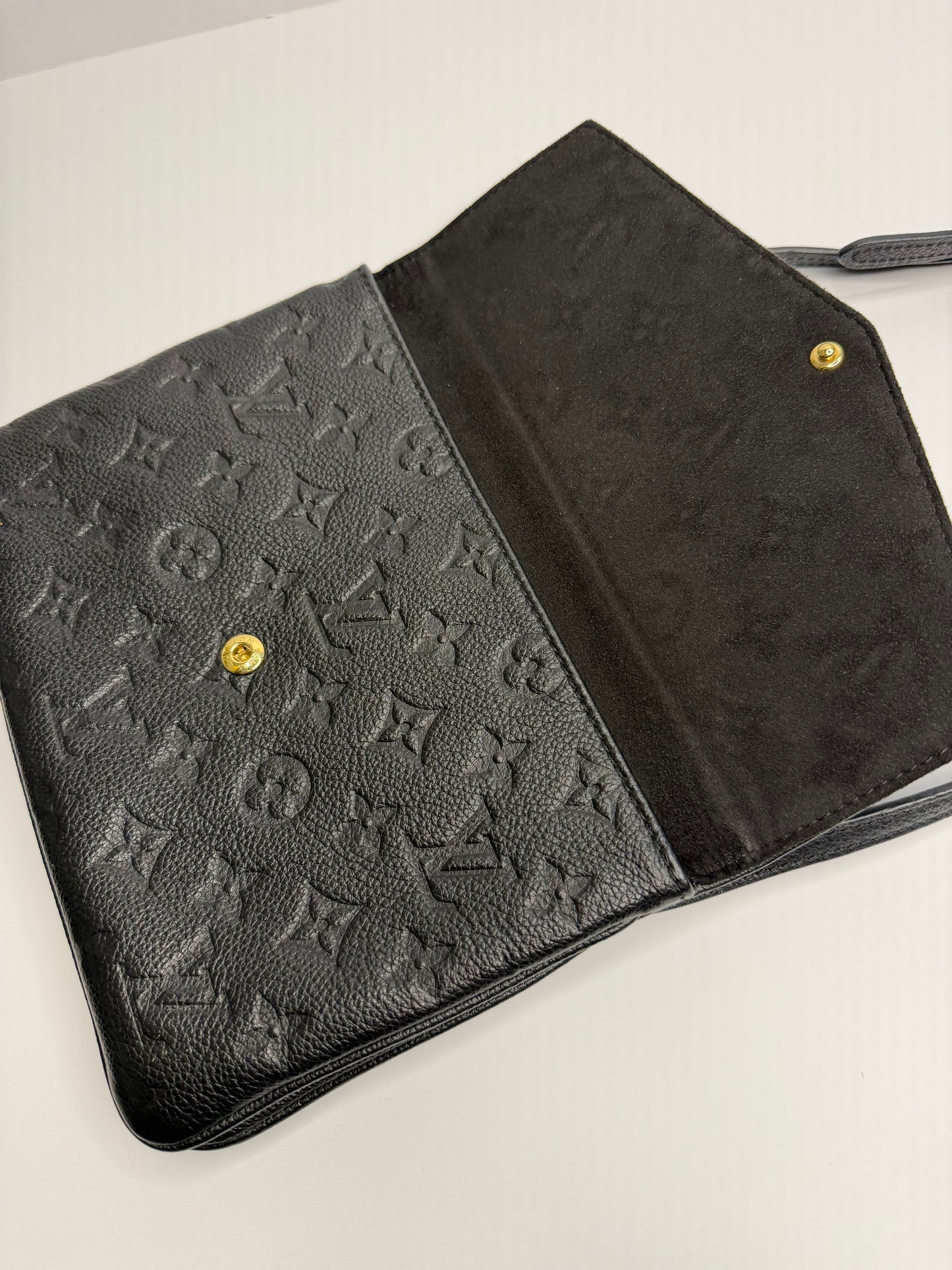Pre-owned Louis Vuitton Empreinte Twice Black