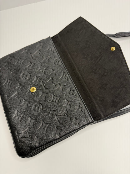 Pre-owned Louis Vuitton Empreinte Twice Black