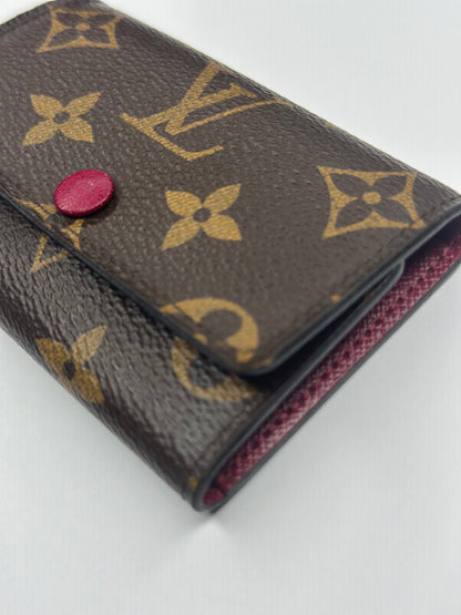 Pre-owned Louis Vuitton, monogram, canvas, fuchsia interior, multi cles six