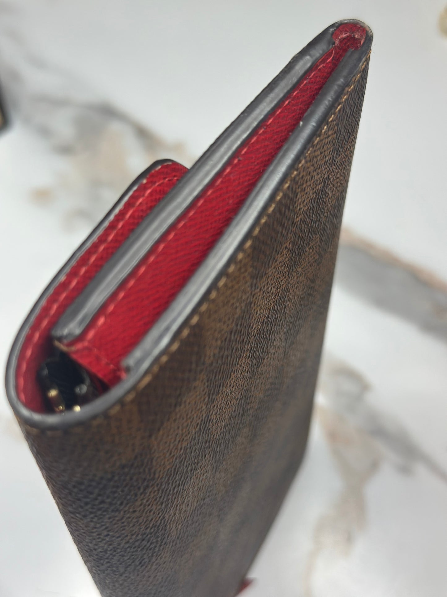 Pre-owned Louis Vuitton Damier Ebene Emilie Wallet