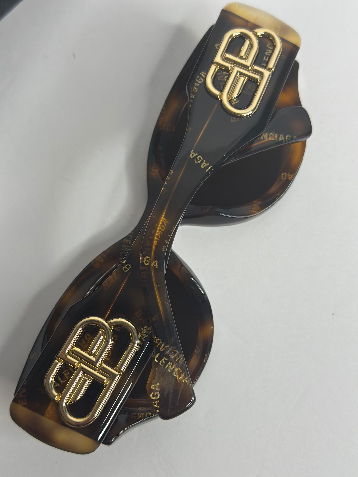 Pre-owned Balenciaga Havana tortise sunglasses