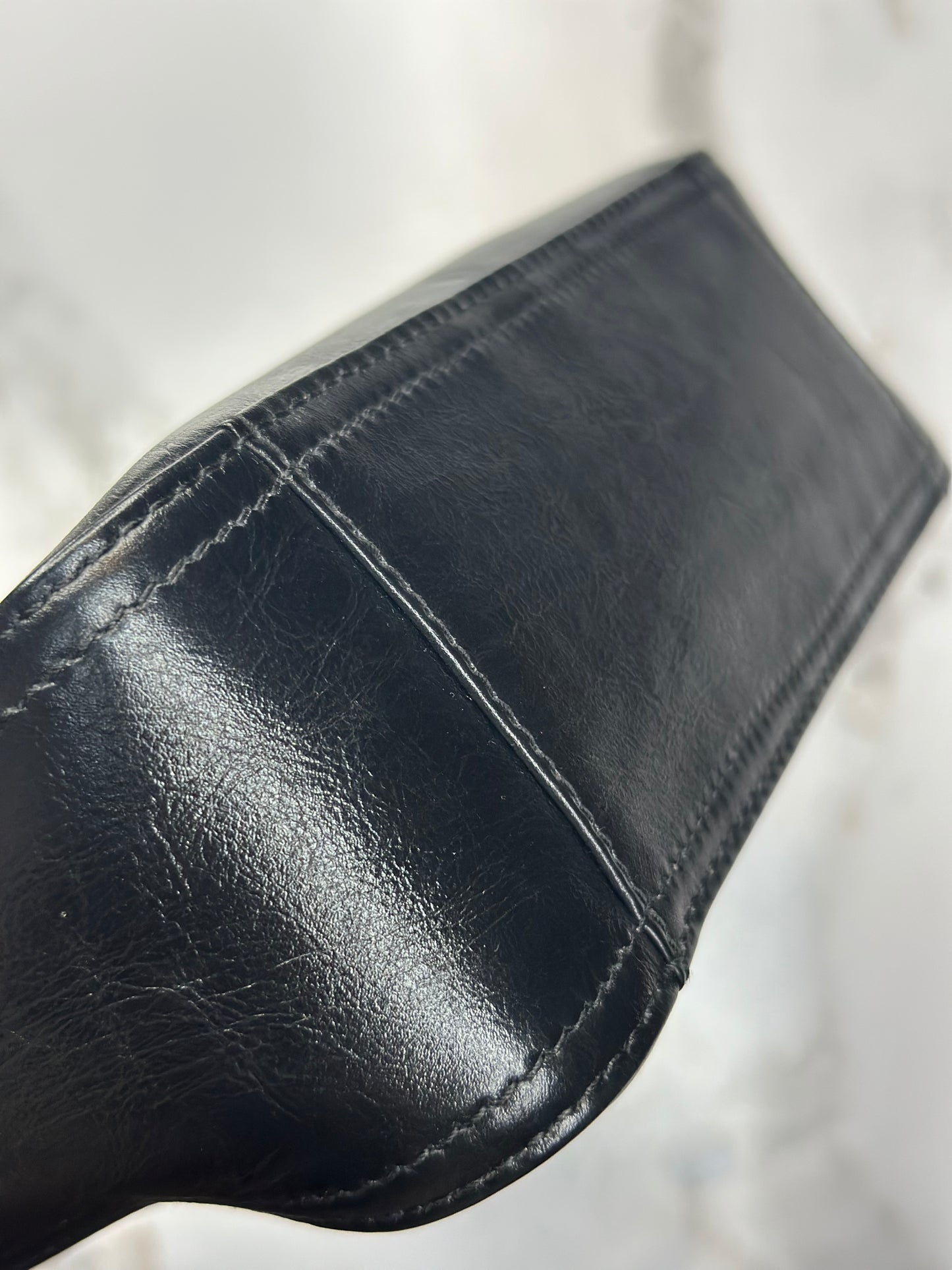 Pre-owned Balenciaga BB Soft small hobo bag in smooth leather with silver-tone hardware