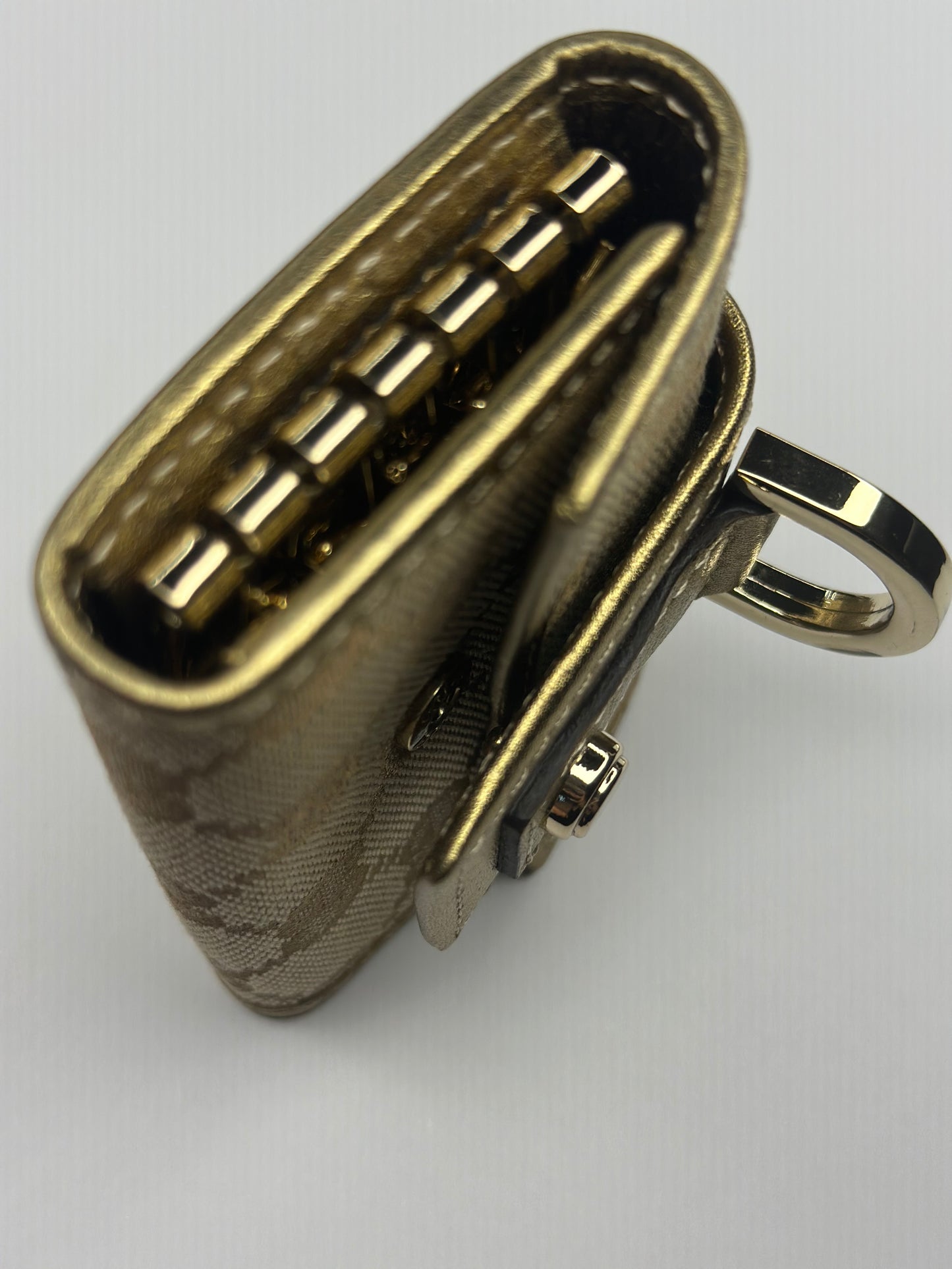 Pre-owned Gucci GG canvas x gold, leather, multi cles six key holder