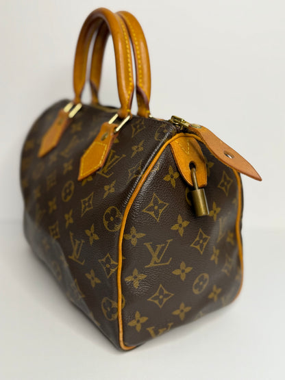 Pre-owned Louis Vuitton monogram canvas speedy 25 Boston bag