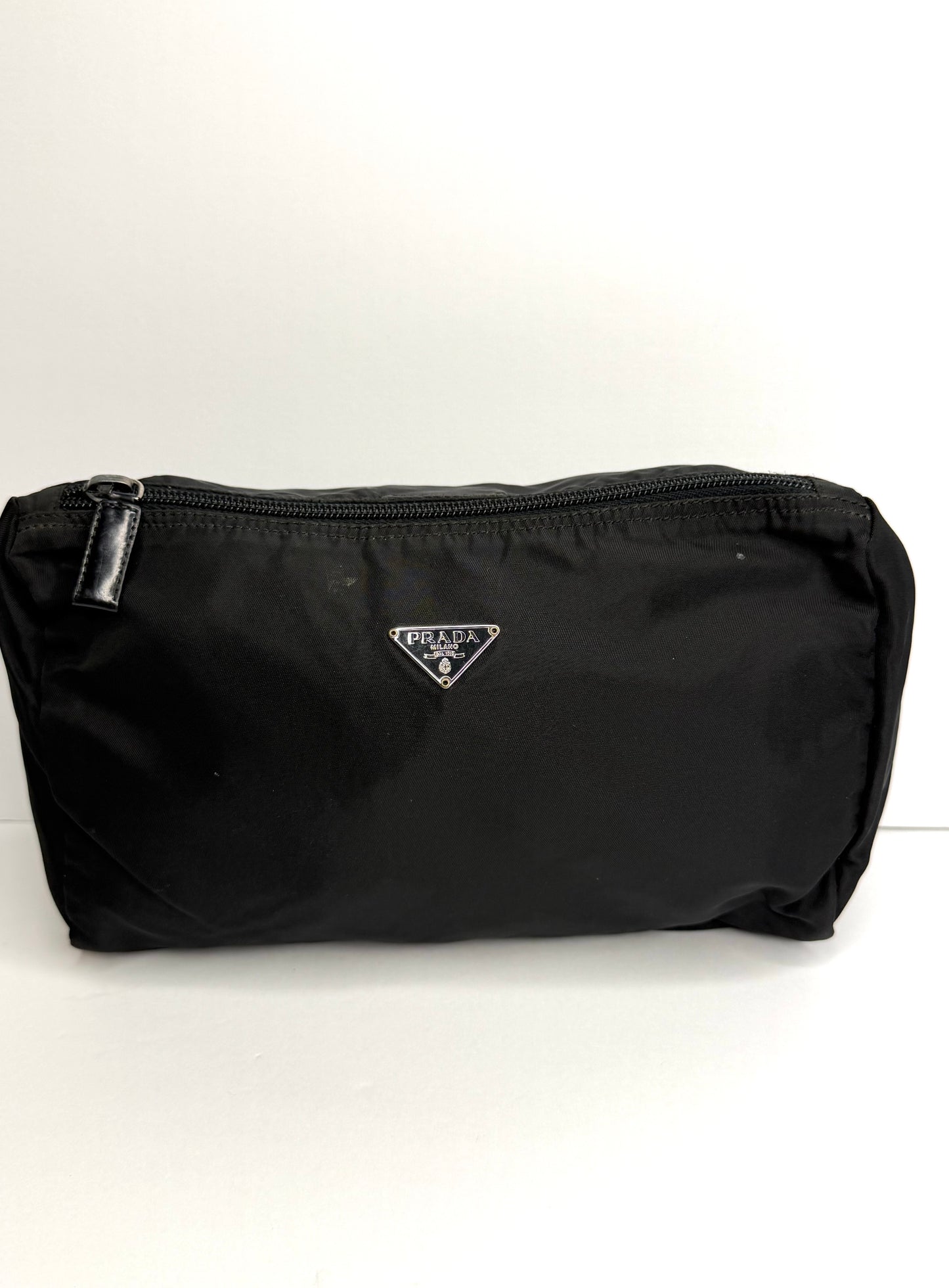 Pre-owned Prada nylon cosmetic pouch
