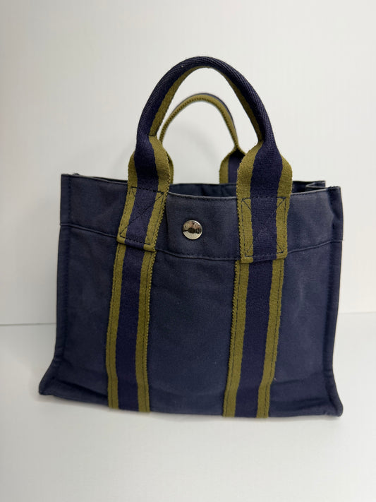 Pre-owned Hermes Toile Fourre-Tout PM