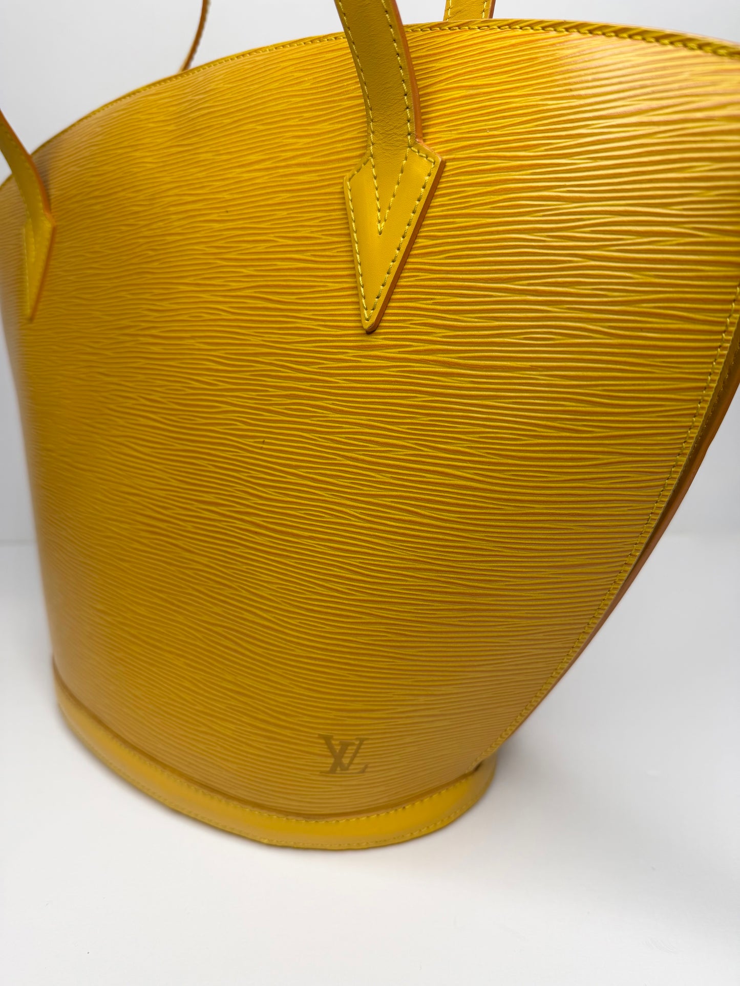 Pre-owned Louis Vuitton Yellow Epi leather Saint Jacques GM tote
