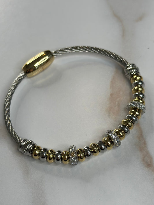 Madison 2.0 two tone bracelet