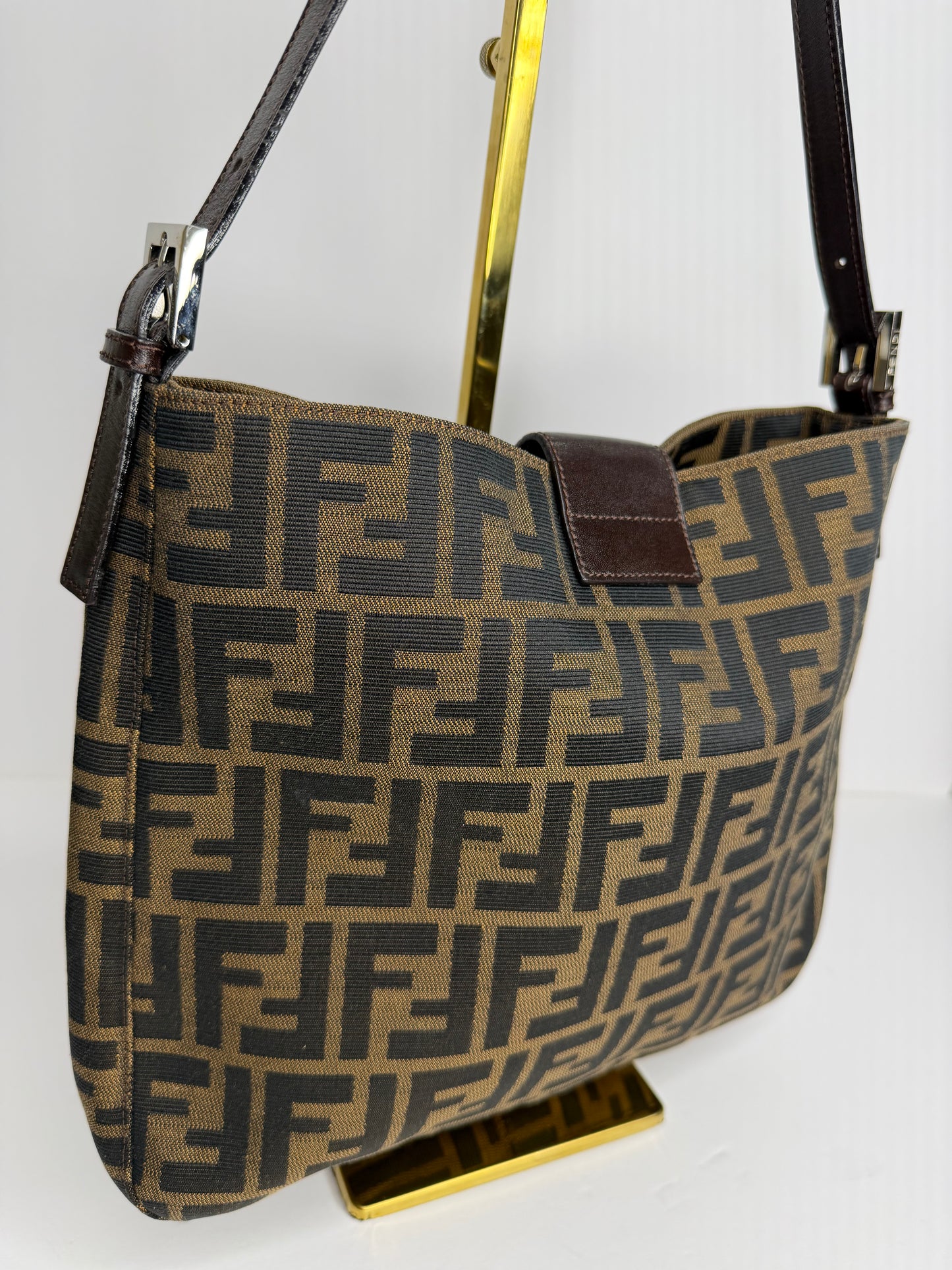 Fendi Zucchino Mamma baguette shoulder bag