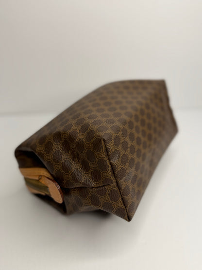 Pre-owned Celine vintage macadam canvas cosmetic pouch