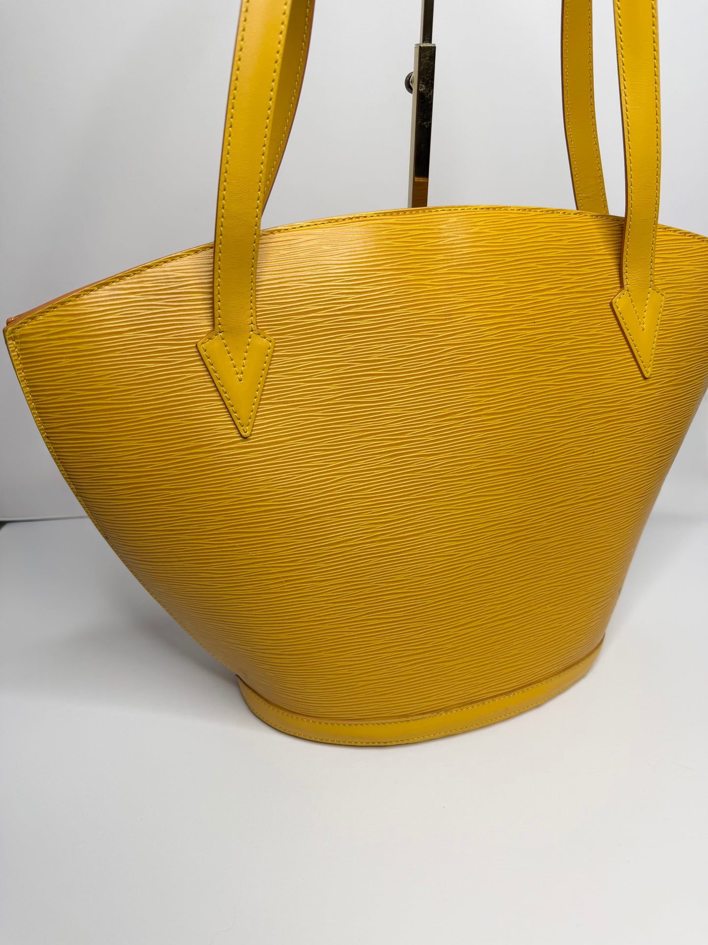 Pre-owned Louis Vuitton Yellow Epi leather Saint Jacques GM tote