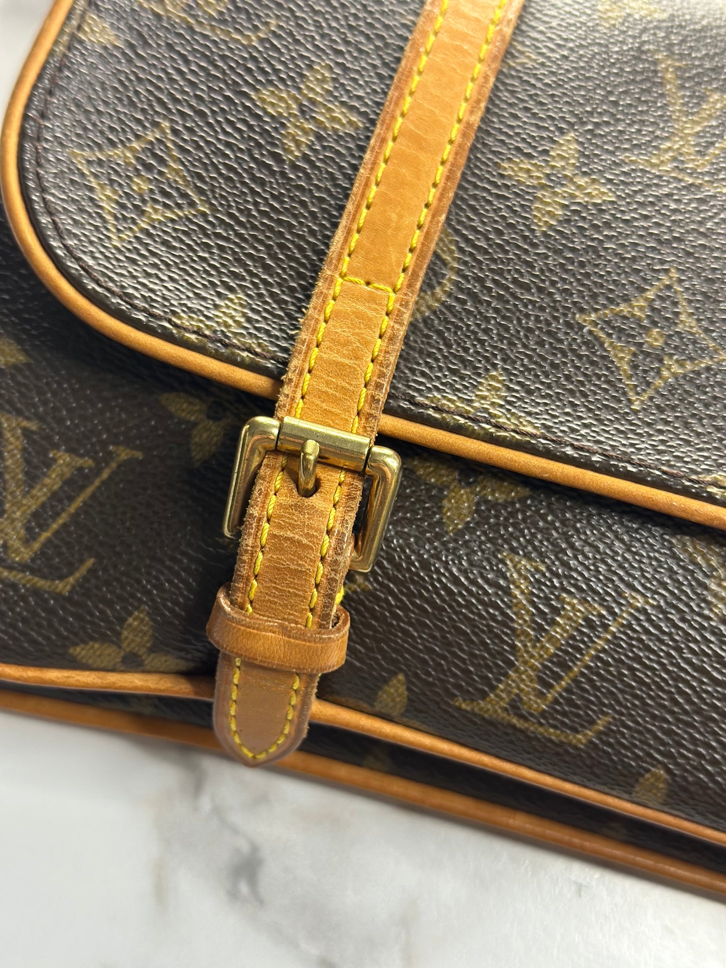 Pre-owned Louis Vuitton monogram canvas marielle pochette MM shoulder bag