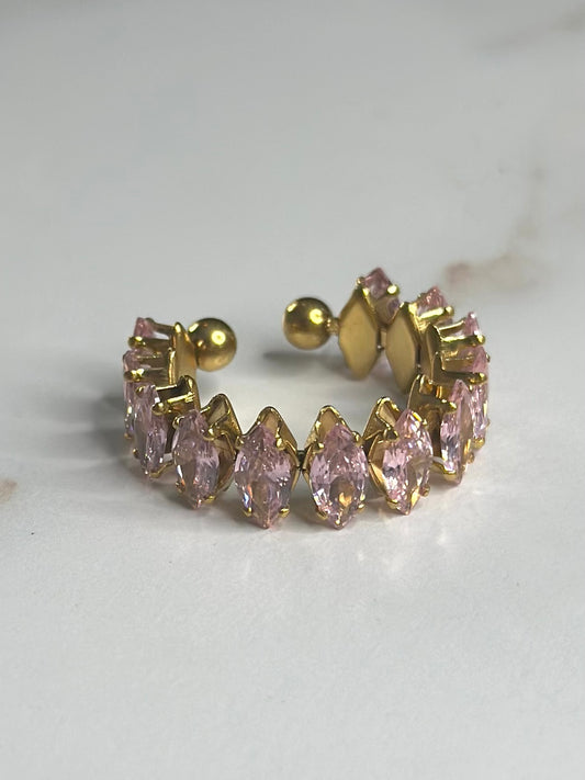 Ashton Pink Adjustable ring