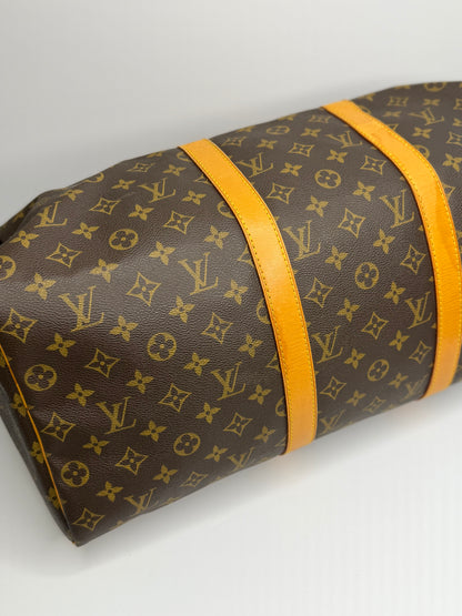 Pre-owned Louis Vuitton monogram canvas Keepall 50 duffel