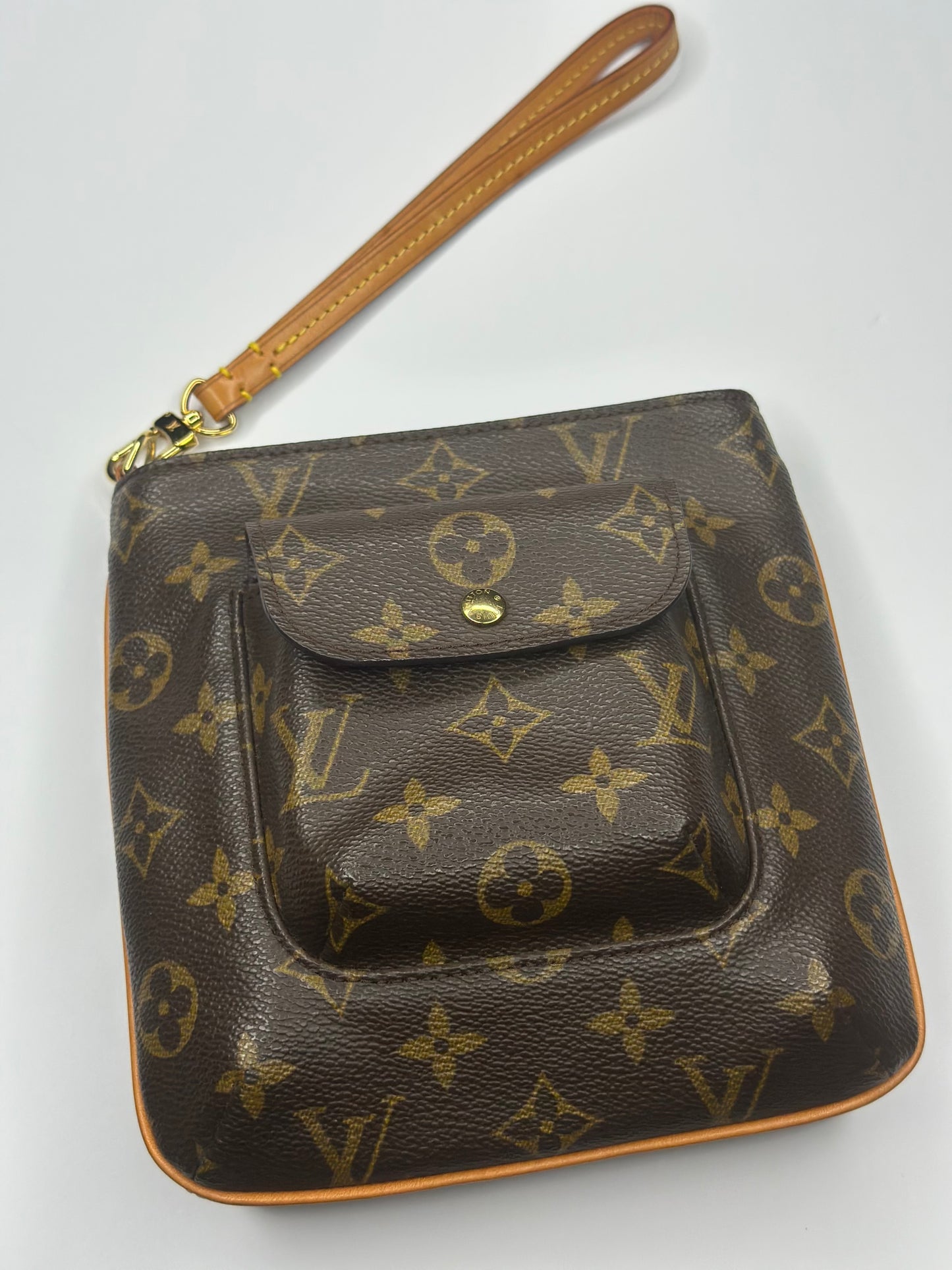 Pre-owned Louis Vuitton Monogram Partition Wristlet