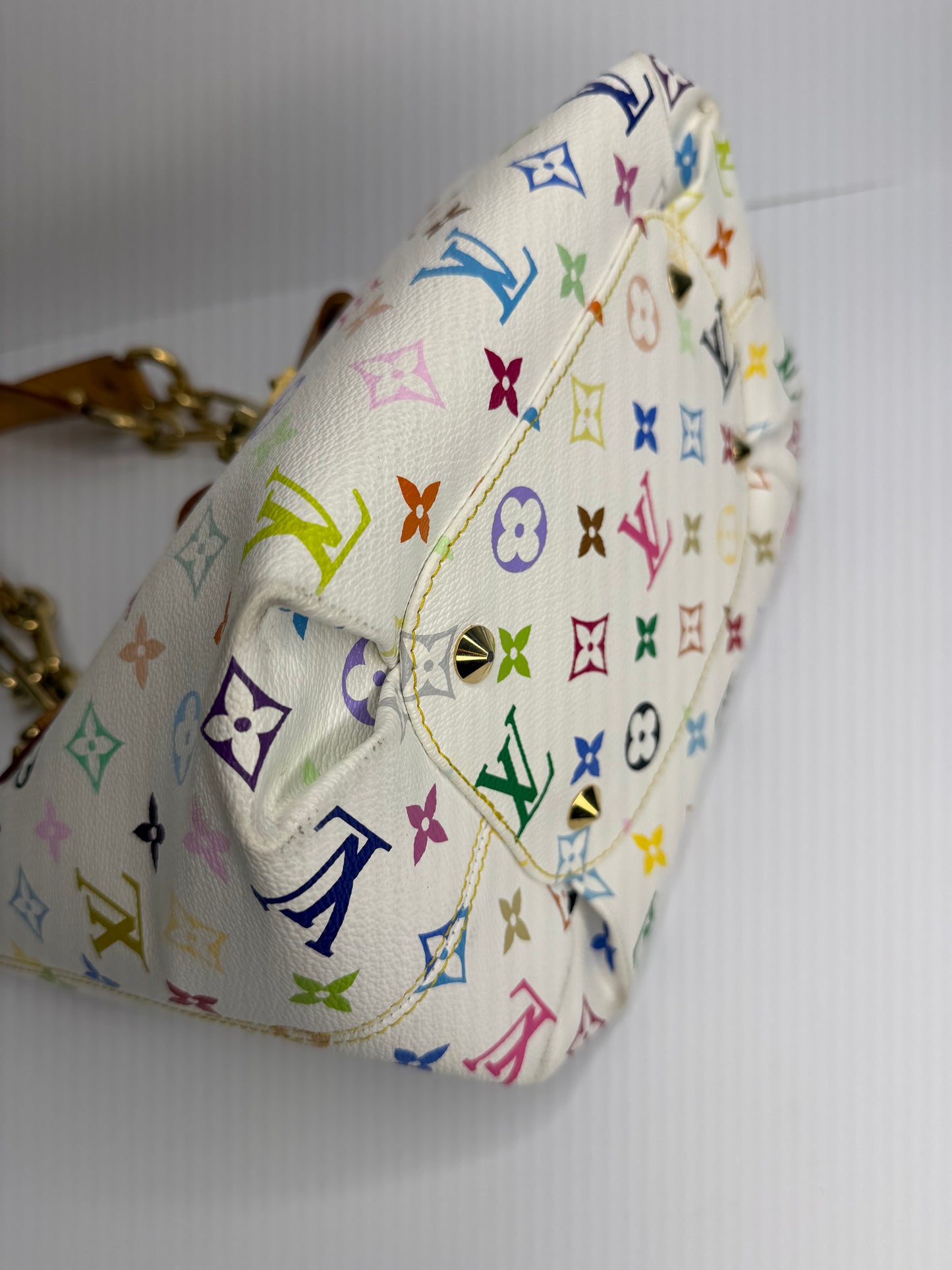 Pre-owned Louis Vuitton Monogram Multicolor Annie MM tote